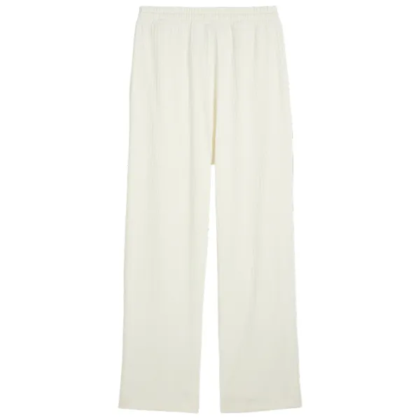 Pantaloni spotivi pentru femei Puma Classics Ribbed Relaxed Pants S/ Frosted Ivory photo 2