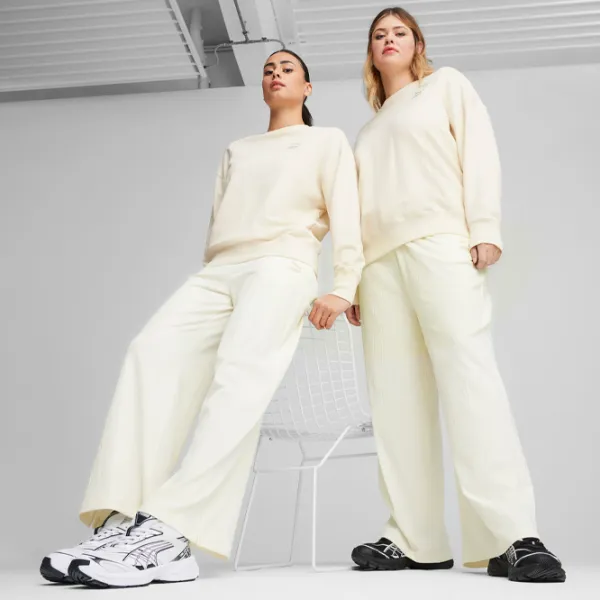 Спортивные штаны для женщин Puma Classics Ribbed Relaxed Pants L/ Frosted Ivory photo 3