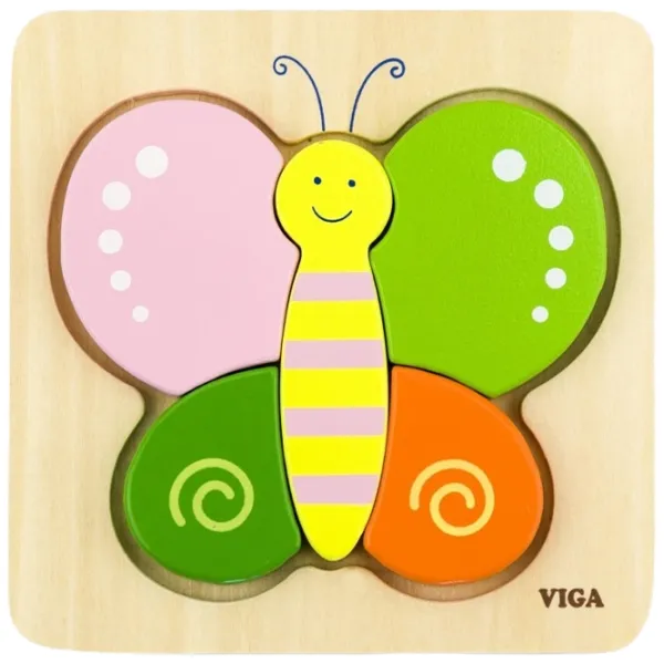 Puzzle VIGA Бабочка 1.5+/ Количество деталей: 5 photo 2