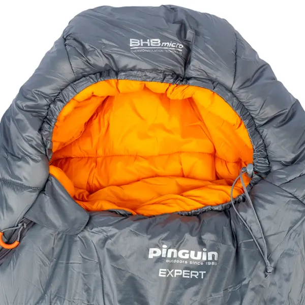 Спальный мешок Pinguin Expert 185 L BHB Micro/ Grey Оранжевый photo 2