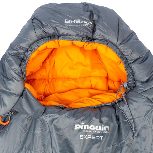 Спальный мешок Pinguin Expert 185 L BHB Micro/ Grey Оранжевый photo 2