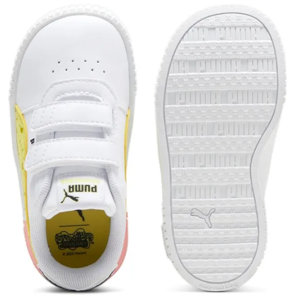 Ghete pentru fetiţe Puma Carina 2.0 Spongebob II V Inf White photo 6