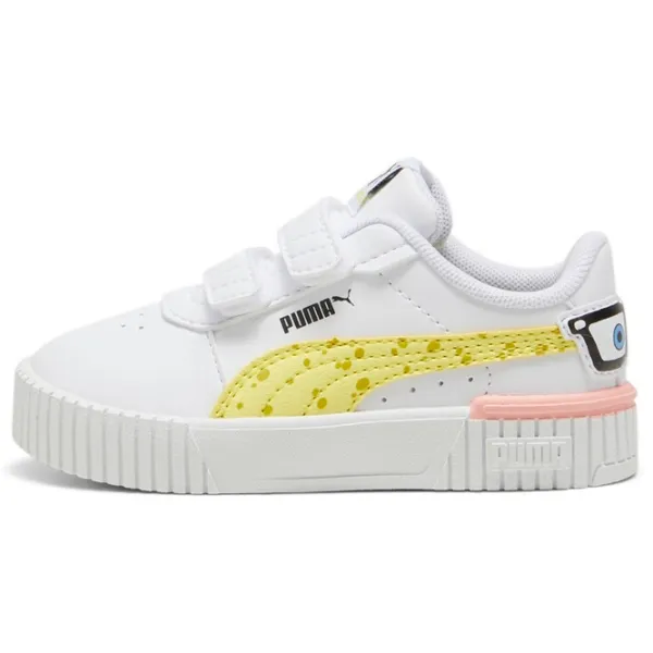 Ghete pentru fetiţe Puma Carina 2.0 Spongebob II V Inf White photo 2