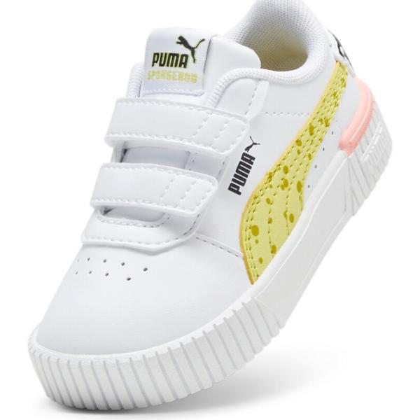 Ghete pentru fetiţe Puma Carina 2.0 Spongebob II V Inf White photo 4