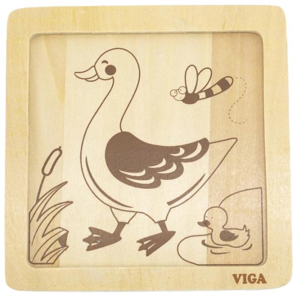 Puzzle VIGA Rață 1.5+/ Numărul de piese: 4 photo 2
