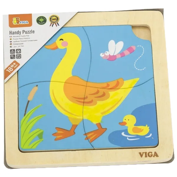 Puzzle VIGA Rață 1.5+/ Numărul de piese: 4 photo 3