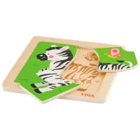 Puzzle VIGA Зебра 1.5+/ Количество деталей: 4 photo 2