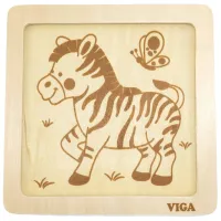 Puzzle VIGA Зебра 1.5+/ Количество деталей: 4 photo 3
