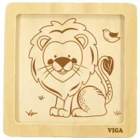 Puzzle VIGA Лев 1.5+/ Количество деталей: 4 photo 3
