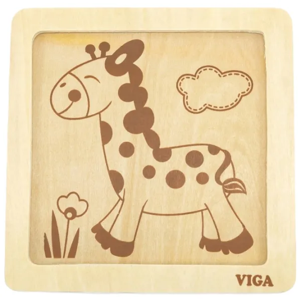 Puzzle VIGA Жираф 1.5+/ Количество деталей: 4 photo 2