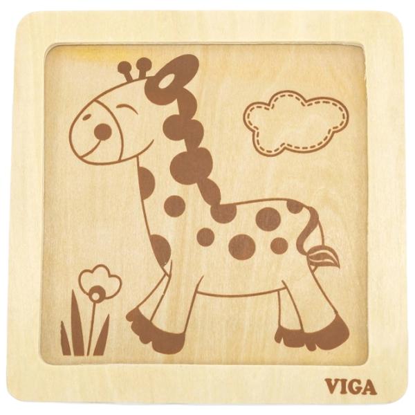 Puzzle VIGA Жираф 1.5+/ Количество деталей: 4 photo 2