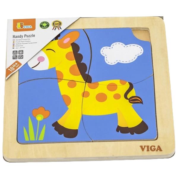 Puzzle VIGA Жираф 1.5+/ Количество деталей: 4 photo 3