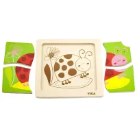 Puzzle VIGA Божья коровка 1.5+/ Количество деталей: 4 photo 2