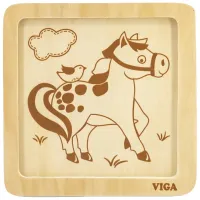 Puzzle VIGA Cal 1.5+/ Количество деталей: 4 photo 3