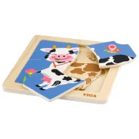 Puzzle VIGA Корова 1.5+/ Количество деталей: 4 photo 2