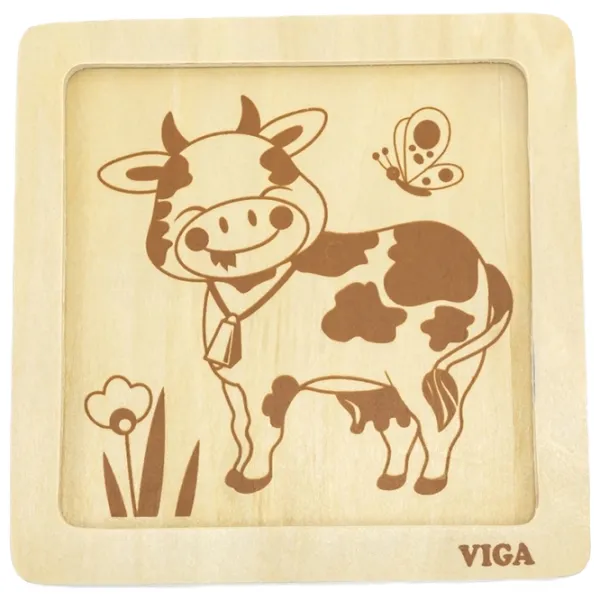 Puzzle VIGA Vaca 1.5+/ Numărul de piese: 4 photo 3 Puzzle VIGA Vaca 1.5+/ Numărul de piese: 4 photo 3