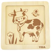 Puzzle VIGA Корова 1.5+/ Количество деталей: 4 photo 3