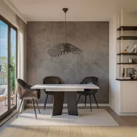 Masă de bucătărie extensibilă Prospero Mufo K350 PAL/ Black photo 2