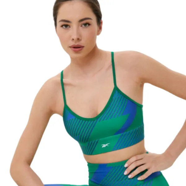 Bustieră pentru femei Reebok WOR Train AOP Br Green photo 3