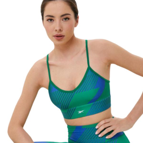 Bustieră pentru femei Reebok WOR Train AOP Br Green photo 3