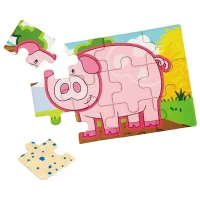 Set de puzzle-uri VIGA Ferma 2+/ Numărul de piese: 48 photo 3