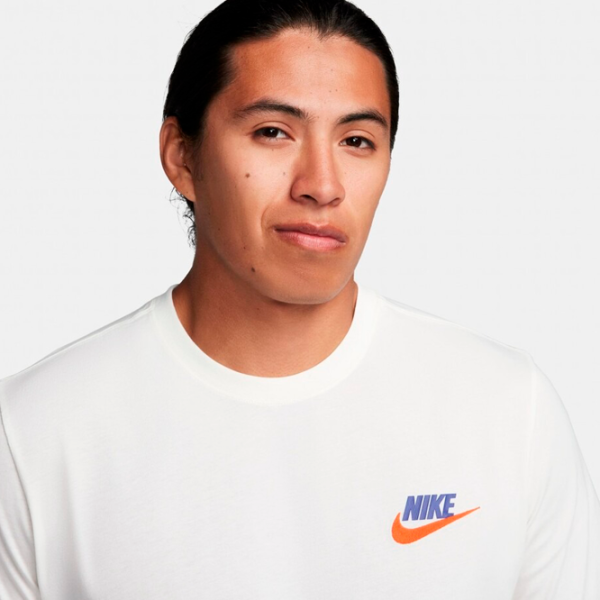 Tricou pentru bărbați Nike M Nsw Tee Club+ Lbr 100% bumbac/ White photo 4