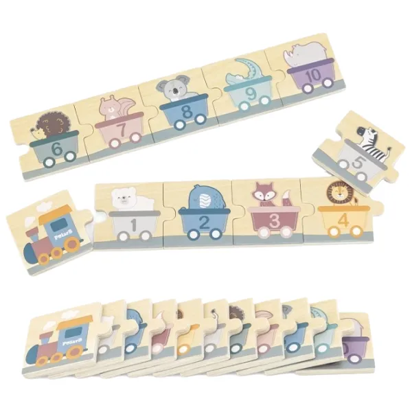 Puzzle PolarB by VIGA Числа и животные 1.5+/ Количество деталей: 20 photo 2 Puzzle PolarB by VIGA Числа и животные 1.5+/ Количество деталей: 20 photo 2