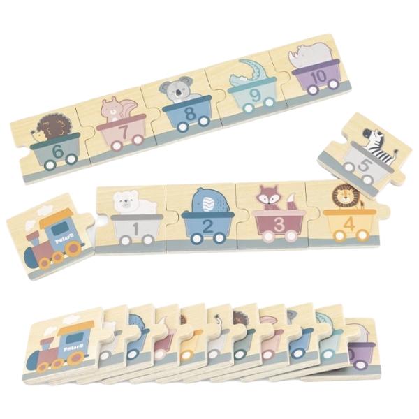 Puzzle PolarB by VIGA Числа и животные 1.5+/ Количество деталей: 20 photo 2 Puzzle PolarB by VIGA Числа и животные 1.5+/ Количество деталей: 20 photo 2