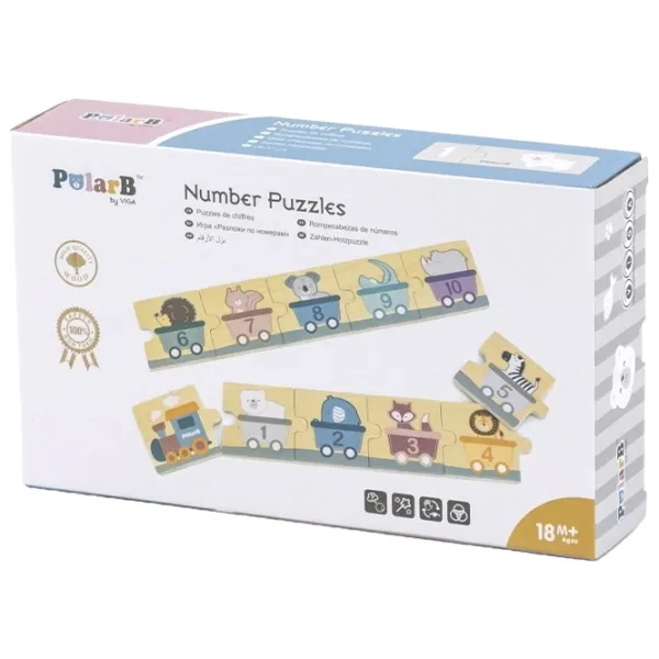 Puzzle PolarB by VIGA Числа и животные 1.5+/ Количество деталей: 20 photo 3 Puzzle PolarB by VIGA Числа и животные 1.5+/ Количество деталей: 20 photo 3