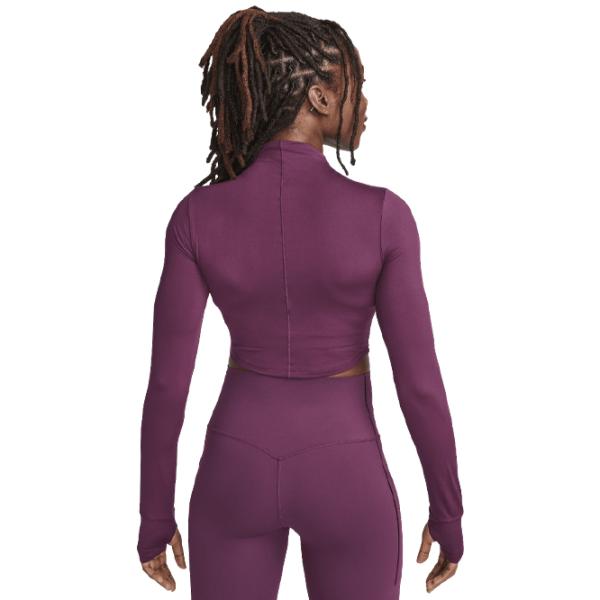 Bustieră pentru femei Nike W Nk One Luxe Df Ls Crop Ess Purple photo 2