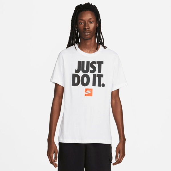 Tricou pentru bărbați Nike M Nsw Tee Fran Jdi Verbiage 100% bumbac/ White photo 2