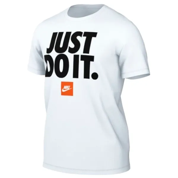 Tricou pentru bărbați Nike M Nsw Tee Fran Jdi Verbiage 100% bumbac/ White photo 3