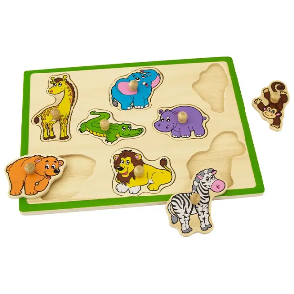 Puzzle VIGA Дикие животные 1.5+/ Количество деталей: 8 photo 2
