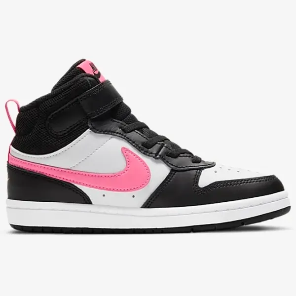 Кеды для девочек Nike Court Borough Mid 2 Ps Черный photo 3