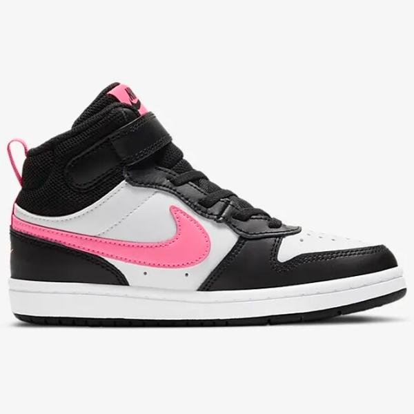 Кеды для девочек Nike Court Borough Mid 2 Ps Черный photo 3