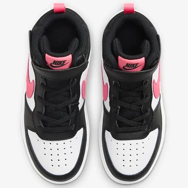 Кеды для девочек Nike Court Borough Mid 2 Ps Черный photo 4