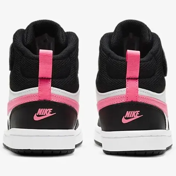 Кеды для девочек Nike Court Borough Mid 2 Ps Черный photo 5