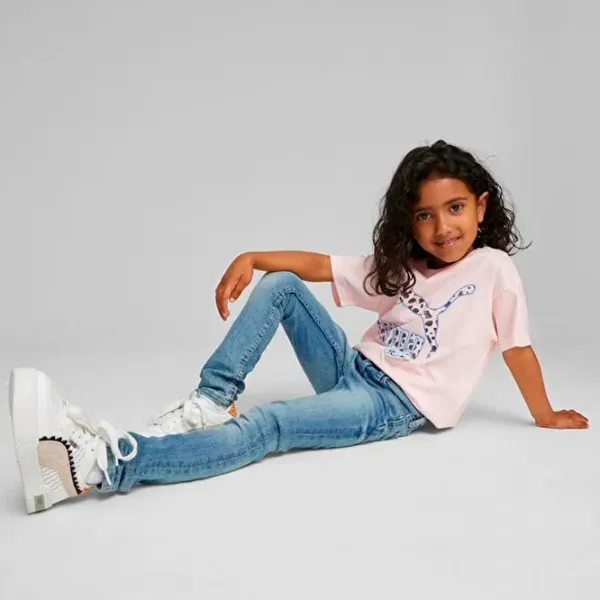 Tricou pentru fete Puma Classics Mix Mtch Tee  / Pink photo 4 Tricou pentru fete Puma Classics Mix Mtch Tee  / Pink photo 4