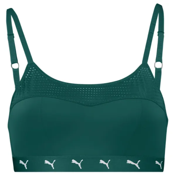 Бюстгальтер для женщин Puma Padded Sporty Top 1P XS/ Зелёный/ На ремнях photo 2 Бюстгальтер для женщин Puma Padded Sporty Top 1P XS/ Зелёный/ На ремнях photo 2