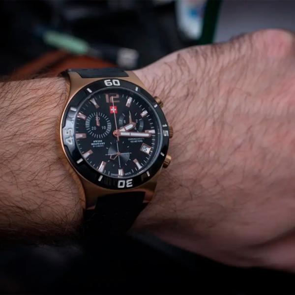 Ceas de mână pentru bărbați Swiss Military SM34015.10 Cuarț/ 43 mm photo 4 Ceas de mână pentru bărbați Swiss Military SM34015.10 Cuarț/ 43 mm photo 4