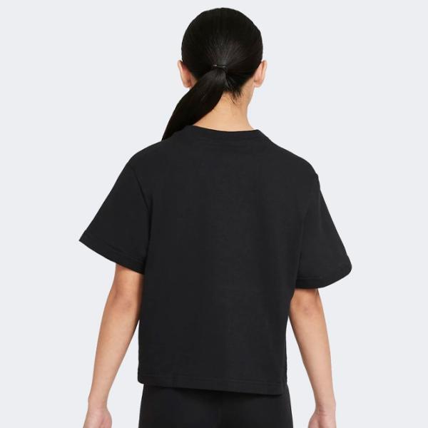Футболка для девочек Nike G Nsw Tee Essntl Ss Boxy  / Черный photo 3 Футболка для девочек Nike G Nsw Tee Essntl Ss Boxy  / Черный photo 3