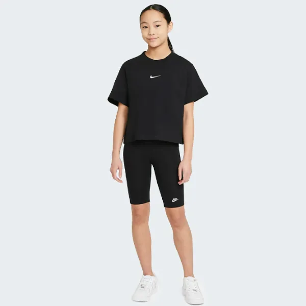 Футболка для девочек Nike G Nsw Tee Essntl Ss Boxy  / Черный photo 4 Футболка для девочек Nike G Nsw Tee Essntl Ss Boxy  / Черный photo 4