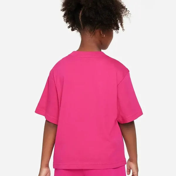 Tricou pentru fete Nike G Nsw Tee Essntl Ss Boxy  / Deep Pink photo 3 Tricou pentru fete Nike G Nsw Tee Essntl Ss Boxy  / Deep Pink photo 3