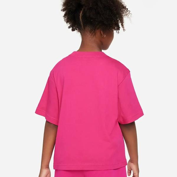 Tricou pentru fete Nike G Nsw Tee Essntl Ss Boxy  / Deep Pink photo 3 Tricou pentru fete Nike G Nsw Tee Essntl Ss Boxy  / Deep Pink photo 3