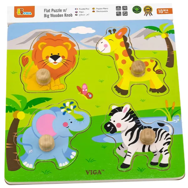 Puzzle VIGA Animale sălbatice 1.5+/ Numărul de piese: 4 photo 2 Puzzle VIGA Animale sălbatice 1.5+/ Numărul de piese: 4 photo 2