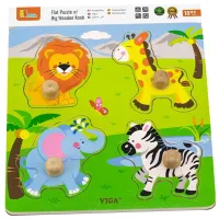 Puzzle VIGA Дикие животные 1.5+/ Количество деталей: 4 photo 2