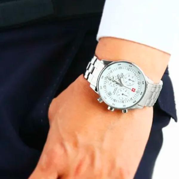Ceas de mână unisex Swiss Military SM34005.02 Cuarț/ 36 mm photo 2