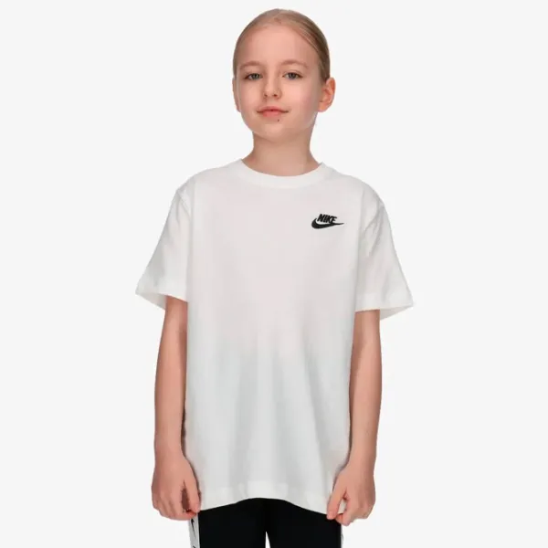 Tricou pentru fete Nike G Nsw Tee Club Ss Boy  / White photo 3 Tricou pentru fete Nike G Nsw Tee Club Ss Boy  / White photo 3