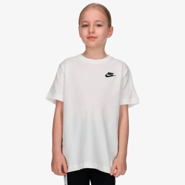 Tricou pentru fete Nike G Nsw Tee Club Ss Boy  / White photo 2 Tricou pentru fete Nike G Nsw Tee Club Ss Boy  / White photo 2