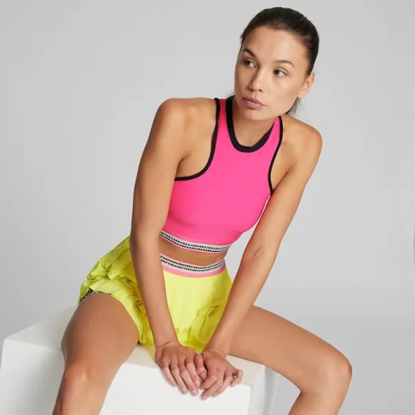 Bustieră pentru femei Puma Lemlem Crop Tank Pink photo 3